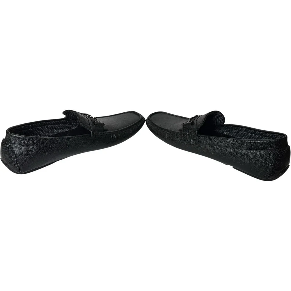Robert‎ David Textured Black Slip On Cushioned Loafers Mens 15M